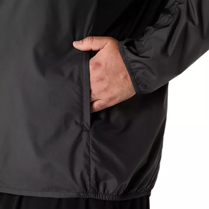 2026 Rose Bowl 5K *FINISHER* - ASICS Men's Silver Jacket Black (2011D235) (RB26-27)