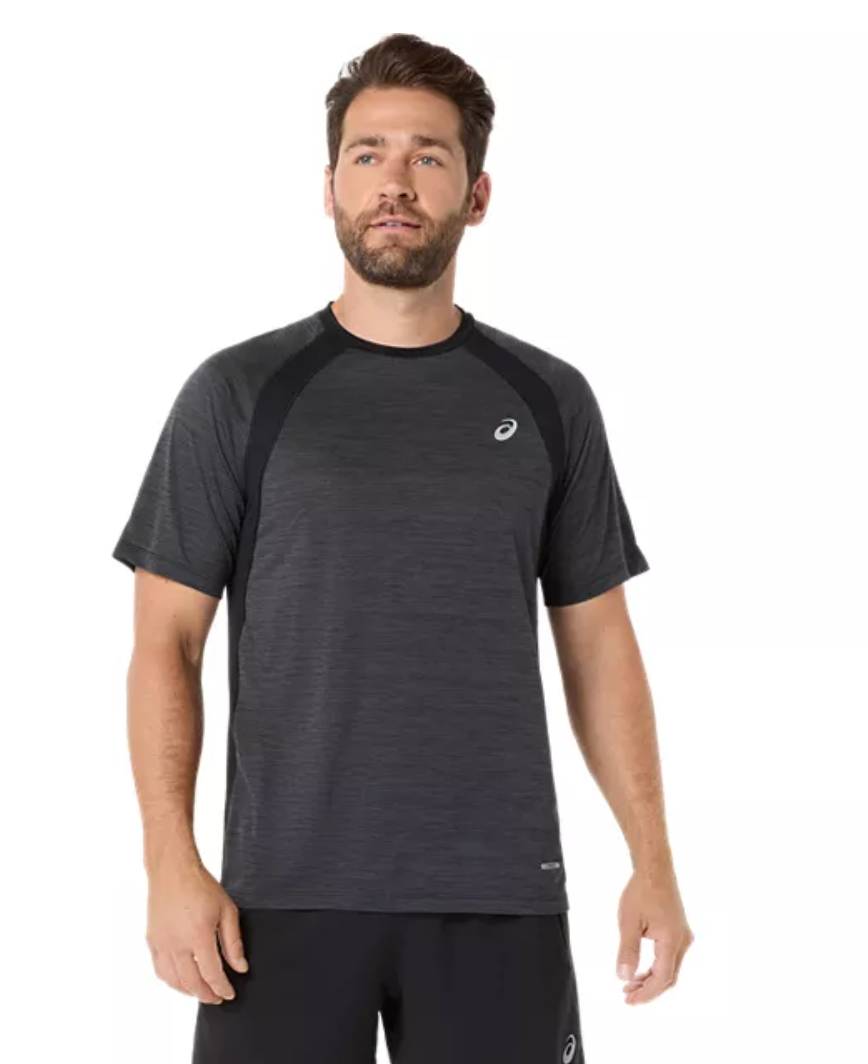 ASICS Men's Road SS Top Black (2011D453)