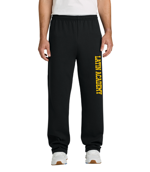 Boston Latin Academy T&F - Adult Unisex Open Bottom Fleece Sweatpants (974MP)