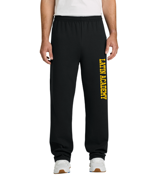 Boston Latin Academy T&F - Adult Unisex Open Bottom Fleece Sweatpants (974MP)
