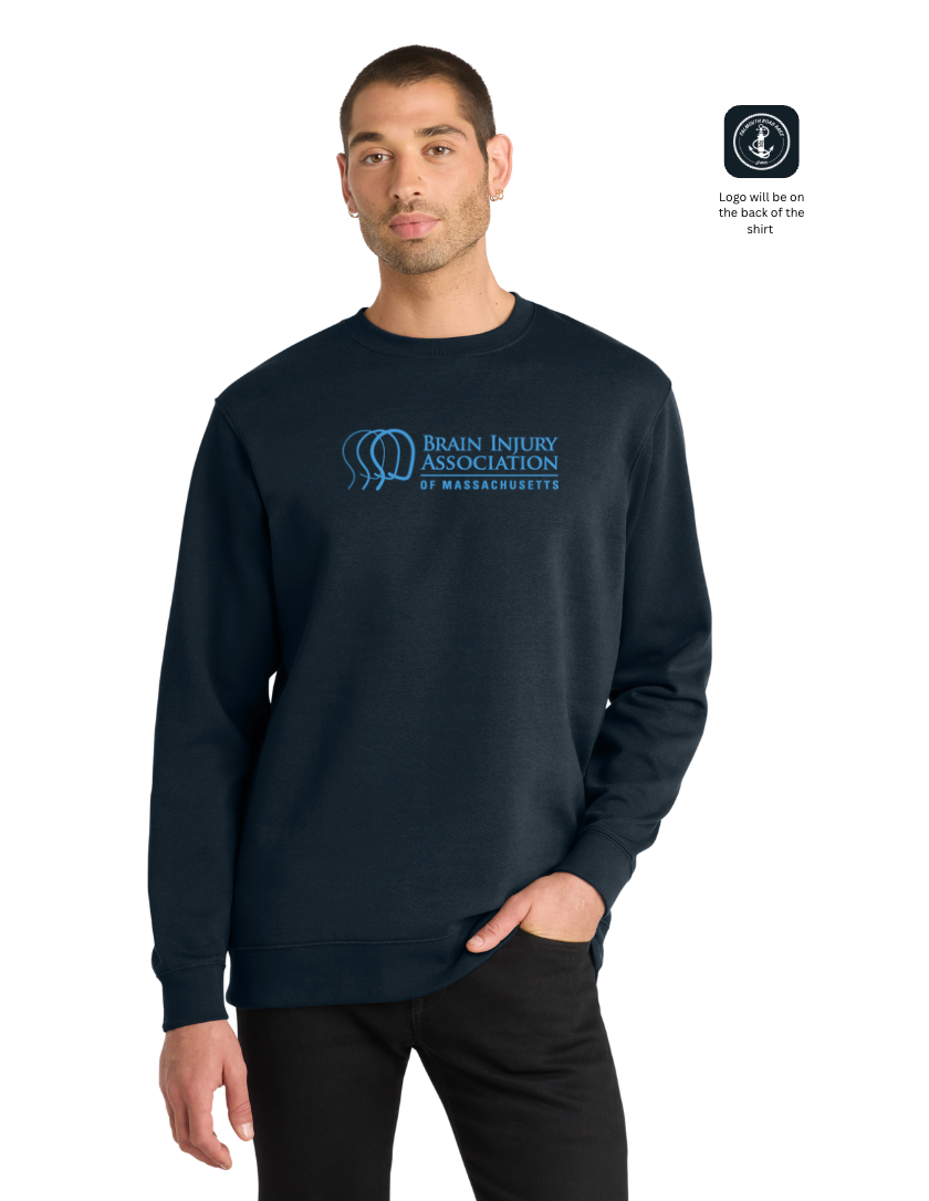 Brain Injury Association of MA FRR - Unisex Fleece Crewneck Sweatshirt (DT6104)