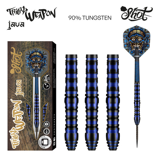 SHOT - TRIBAL WEAPON JAVA Dart Set - 90% TUNGSTEN - 24g