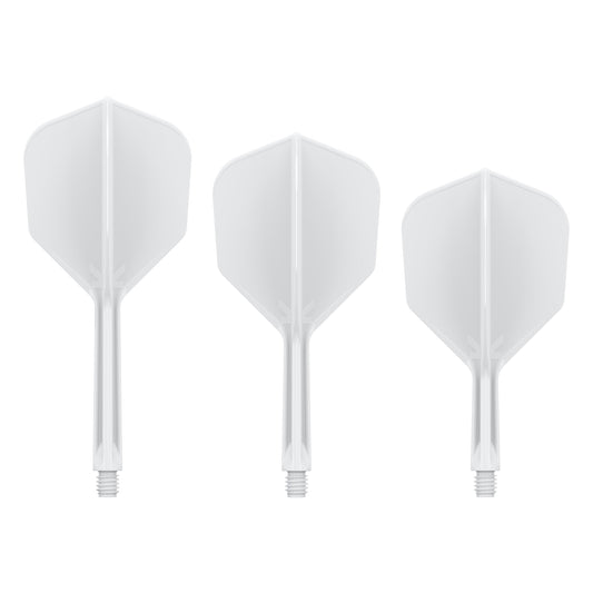 TARGET - K-FLEX All-In-One Moulded Flights NO6 Size - WHITE
