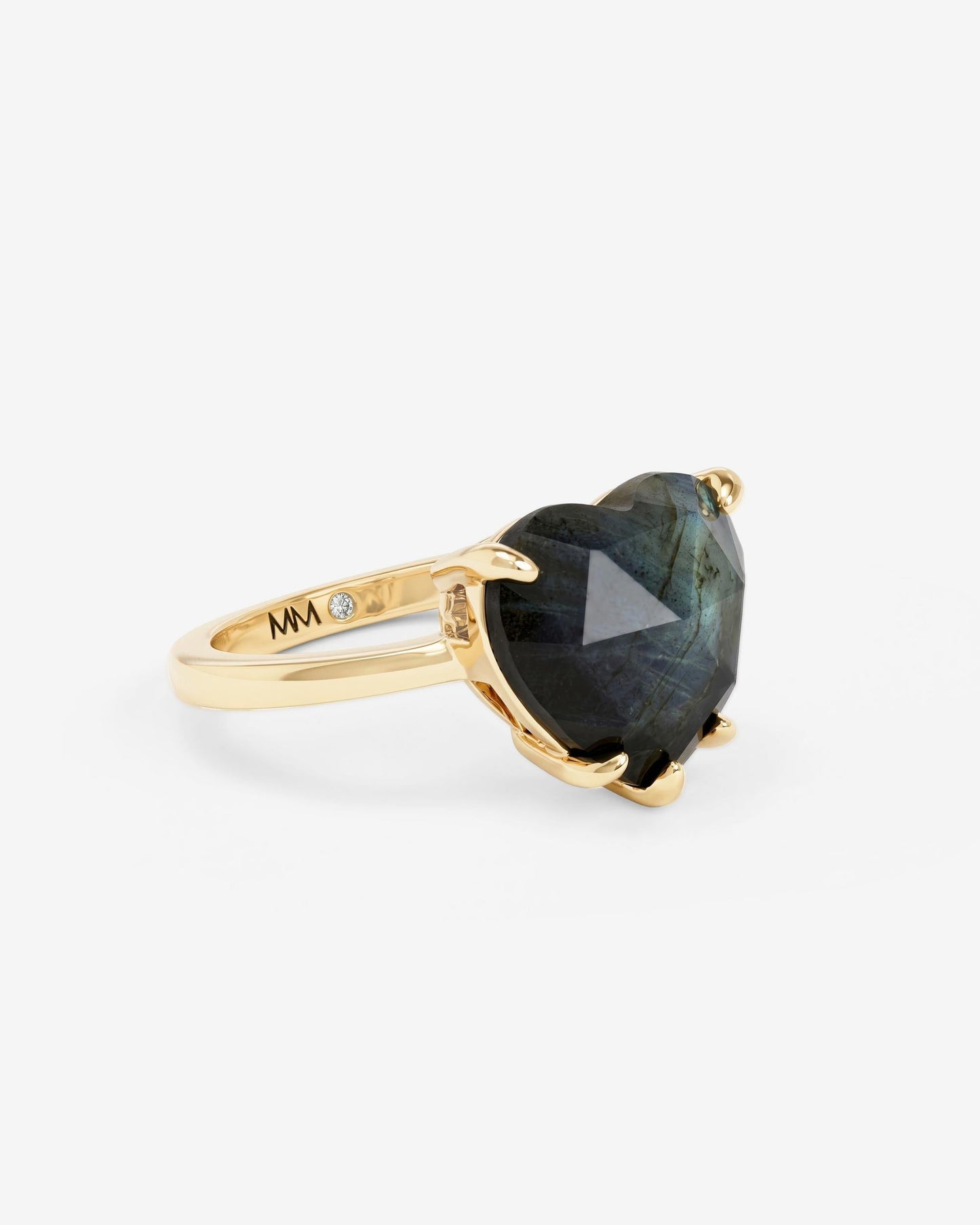 The Allison Heart Ring - Gold|Labradorite