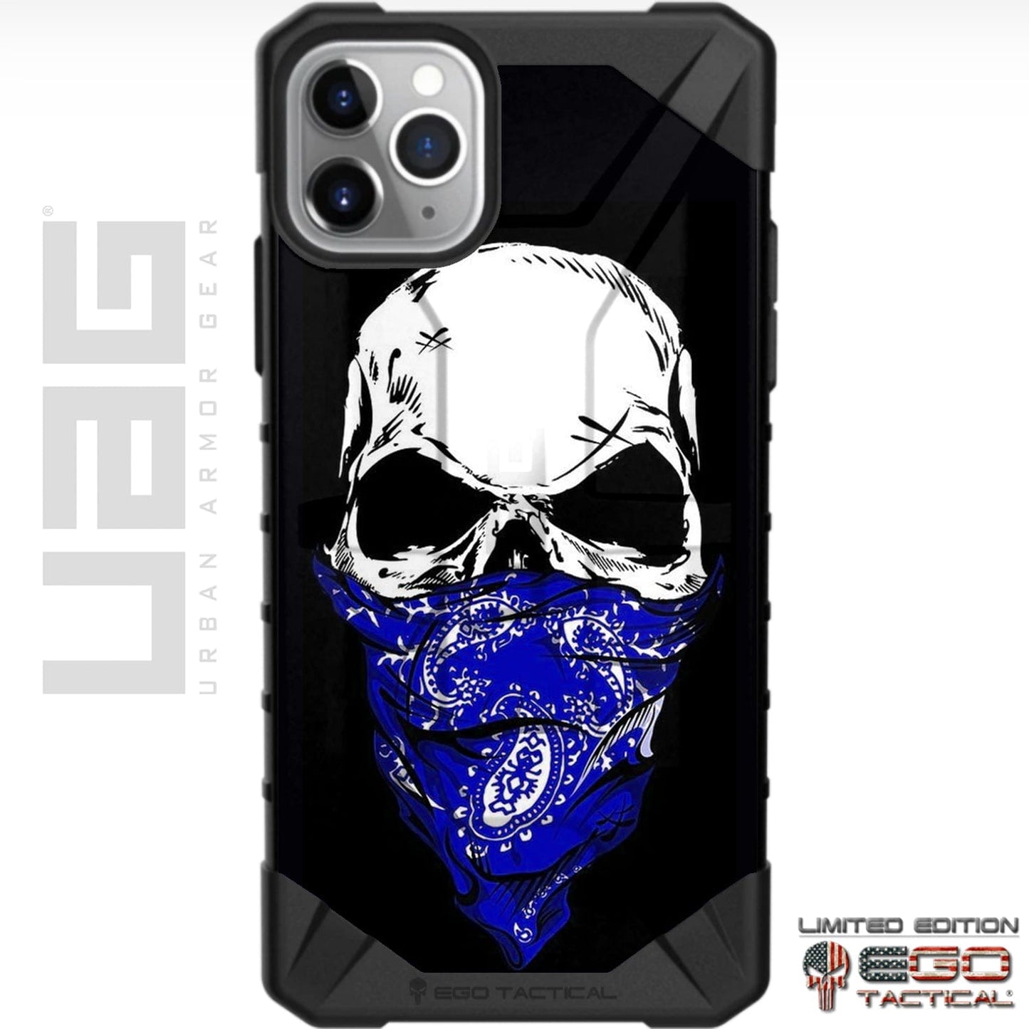 Multi-Colored Bandanna Skull Bandit Custom Printed Case Design for Apple, Samsung, Google & Motorola Phone Models