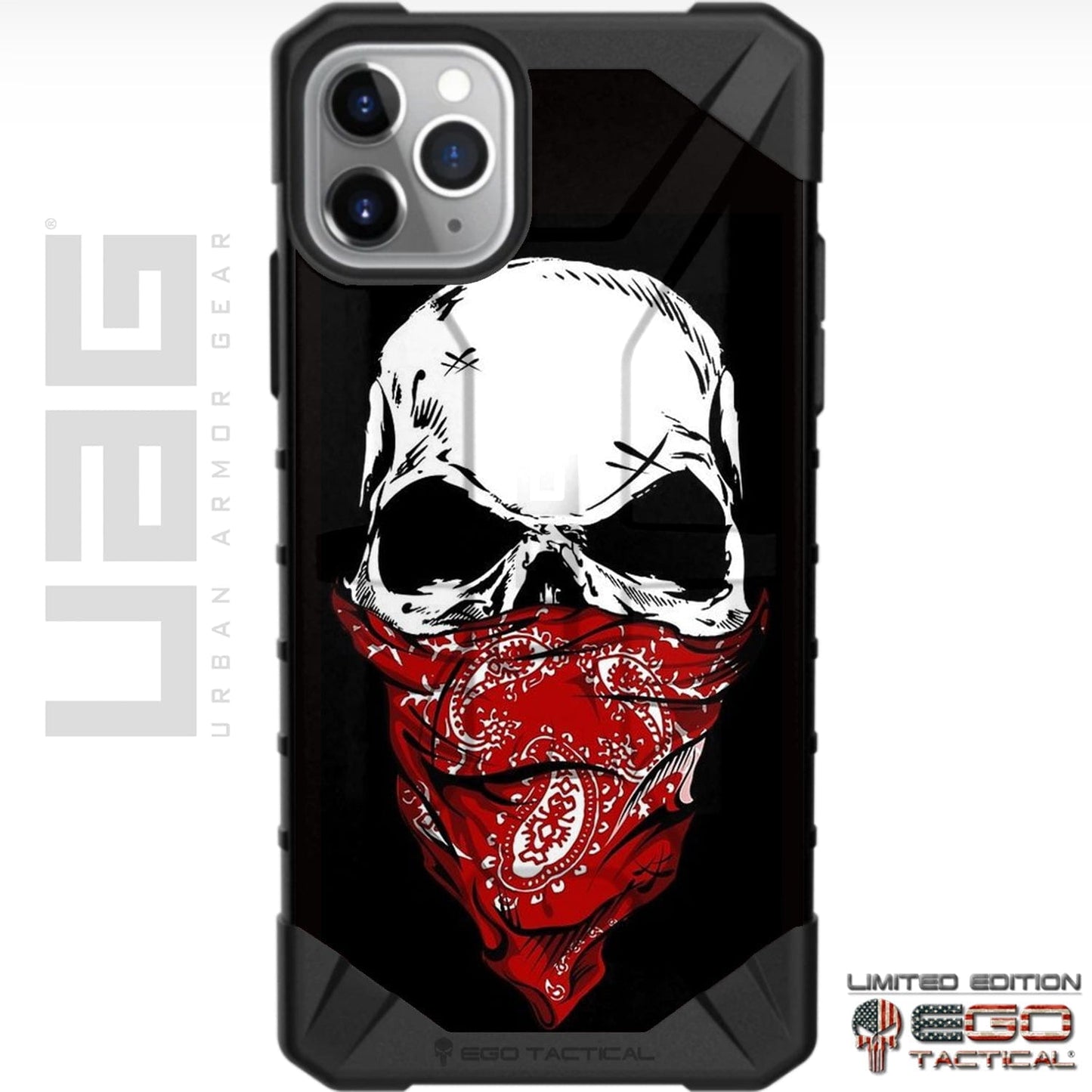 Multi-Colored Bandanna Skull Bandit Custom Printed Case Design for Apple, Samsung, Google & Motorola Phone Models