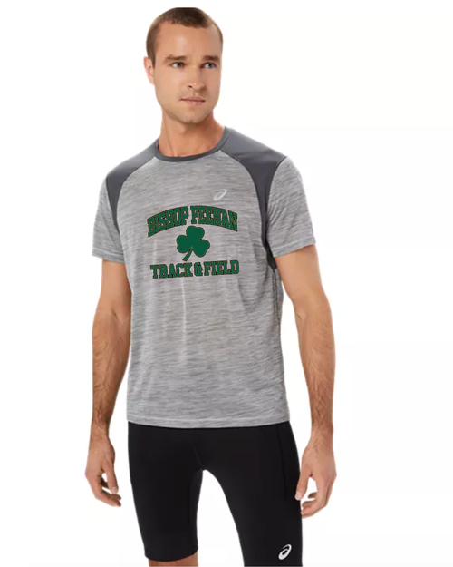 Bishop Feehan Cross Country and Track & Field Team Store- ASICS Men's Road SS Top -  Piedmont Grey/Dark Grey (2011C992.020) (Copy)