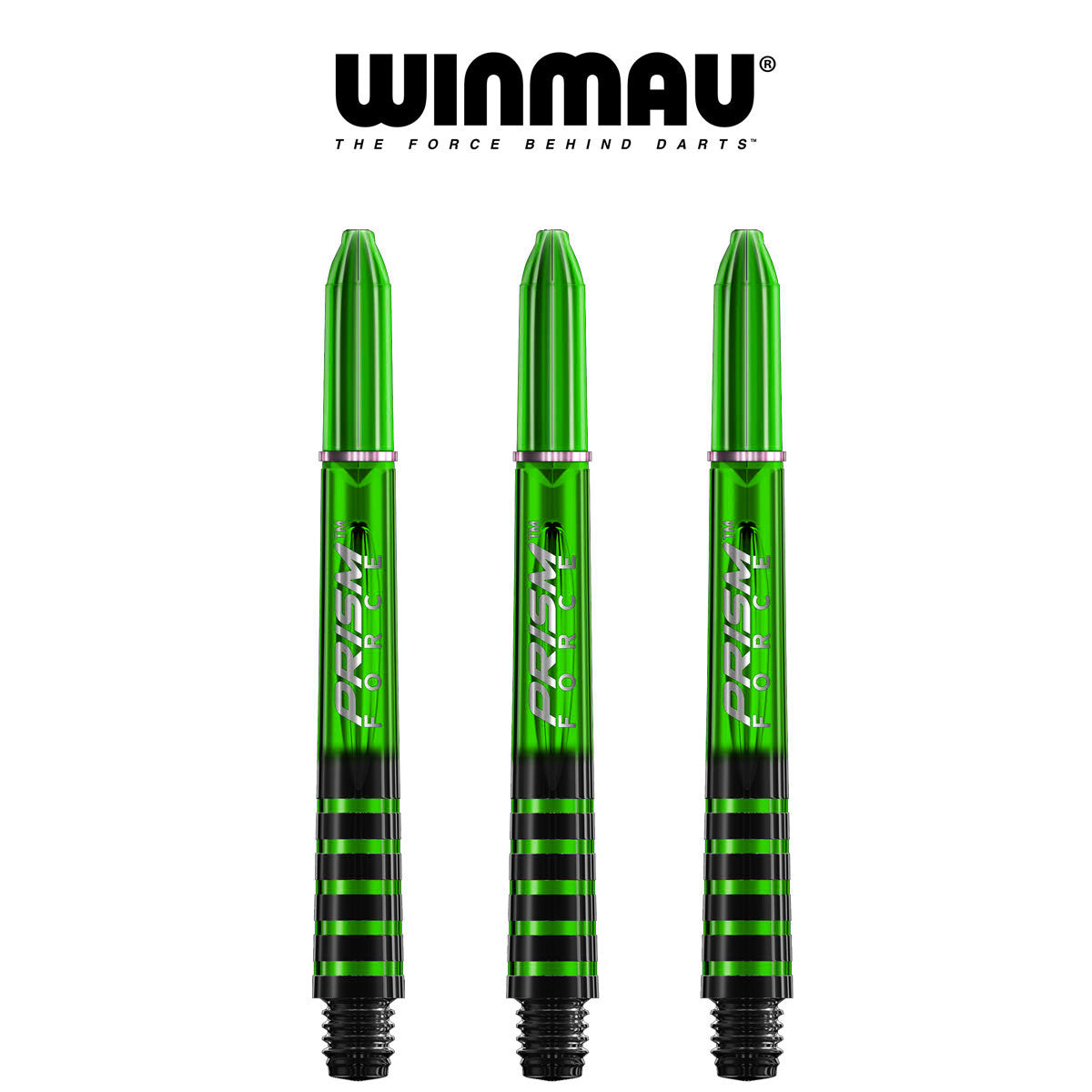 WINMAU Prism Force - Ring Lock Dart Shafts - MEDIUM GREEN