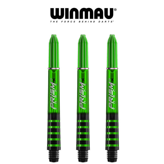 WINMAU Prism Force - Ring Lock Dart Shafts - MEDIUM GREEN