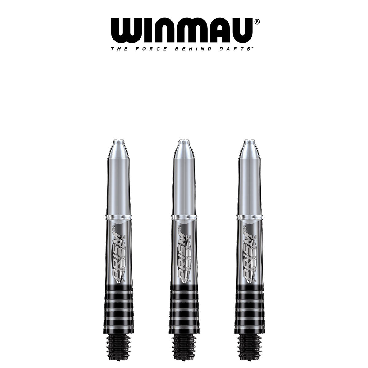 WINMAU Prism Force - Ring Lock Dart Shafts - SHORT CLEAR