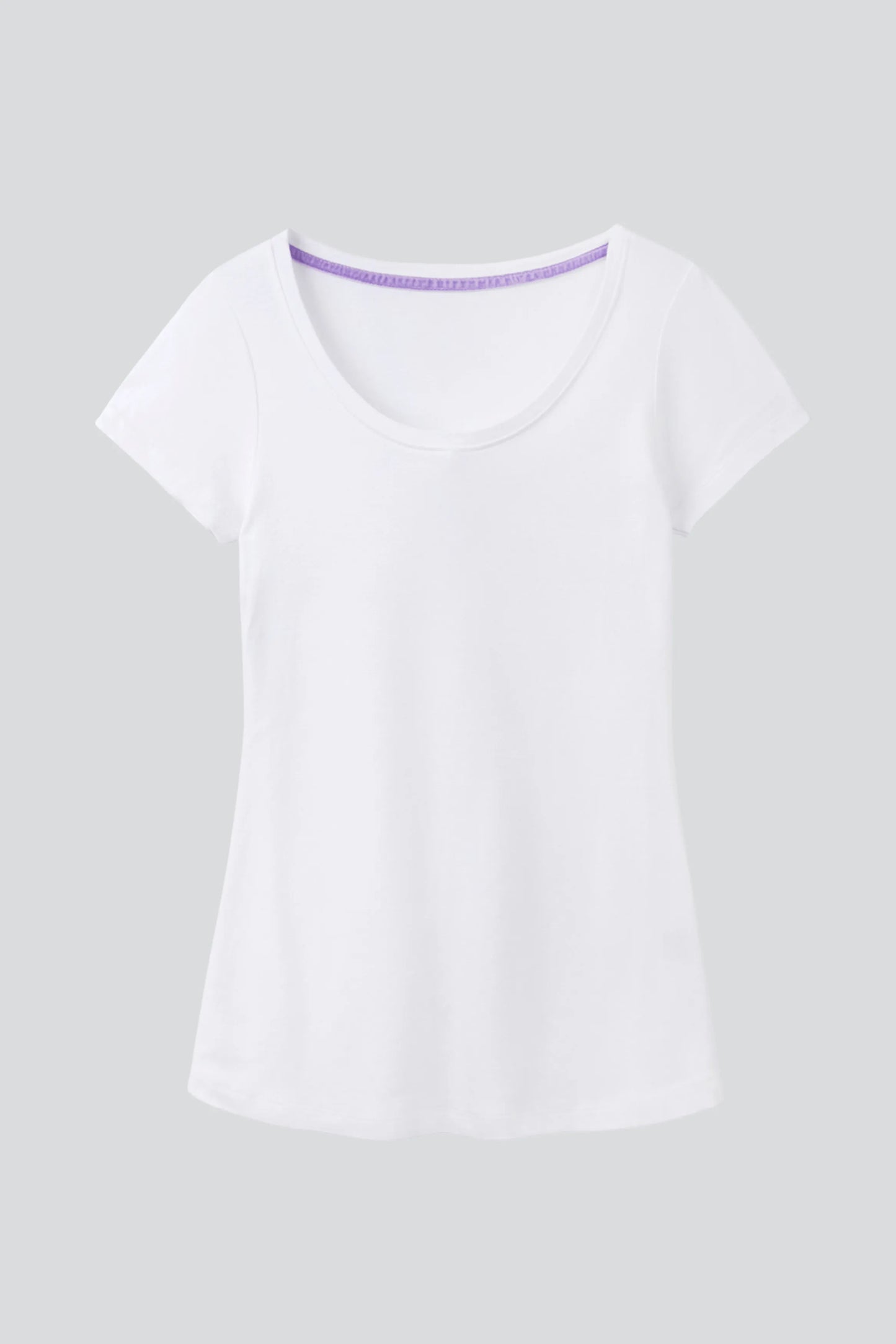 Scoop Neck Cotton Modal Blend T-shirt