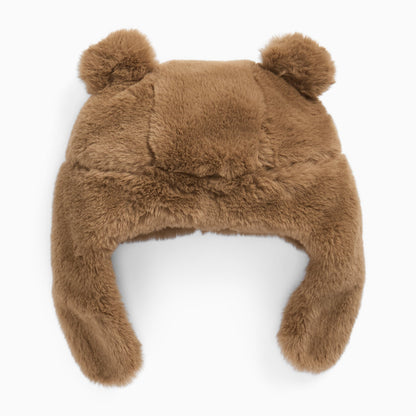 Brown Bear Faux Fur Hat