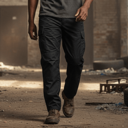 BDU Ripstop Mens Black Tactical Combat Trousers
