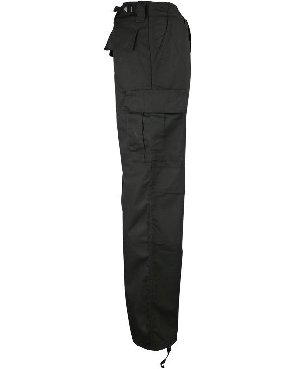 BDU Ripstop Mens Black Tactical Combat Trousers