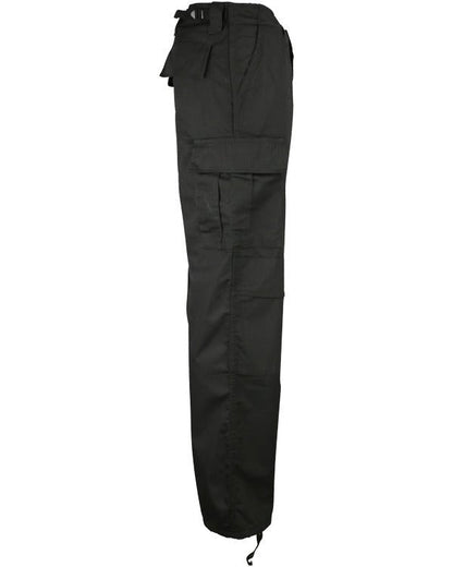 BDU Ripstop Mens Black Tactical Combat Trousers