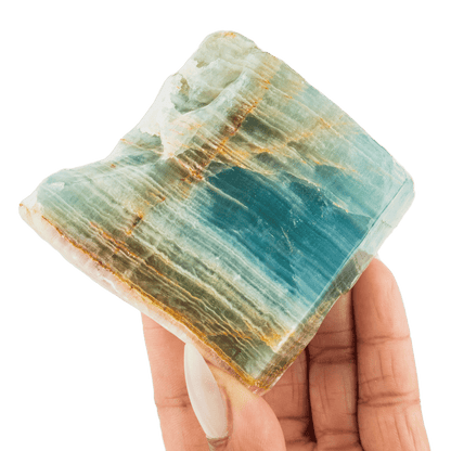 Blue Lemurian Calcite Slab