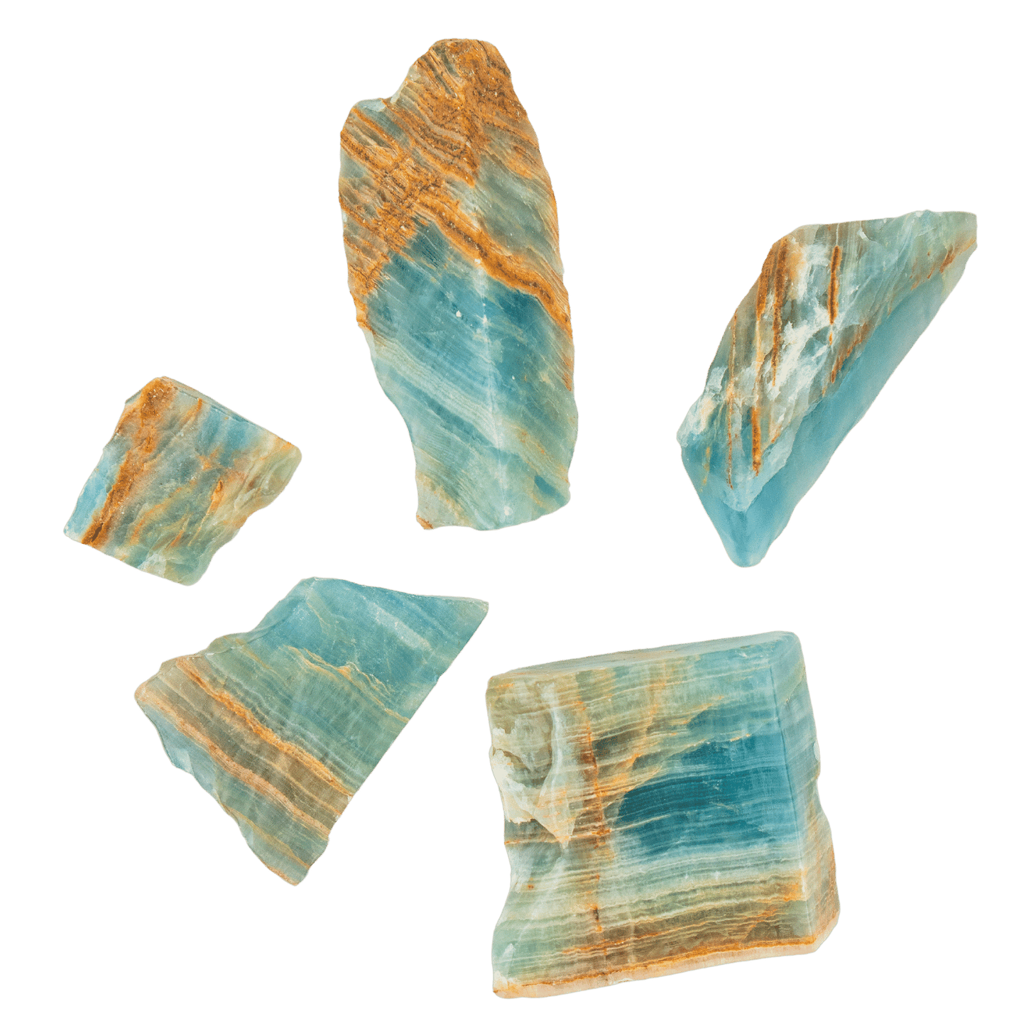 Blue Lemurian Calcite Slab