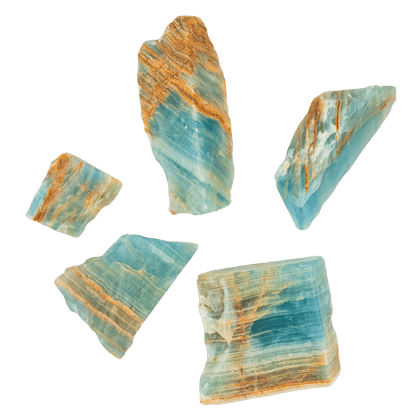 Blue Lemurian Calcite Slab