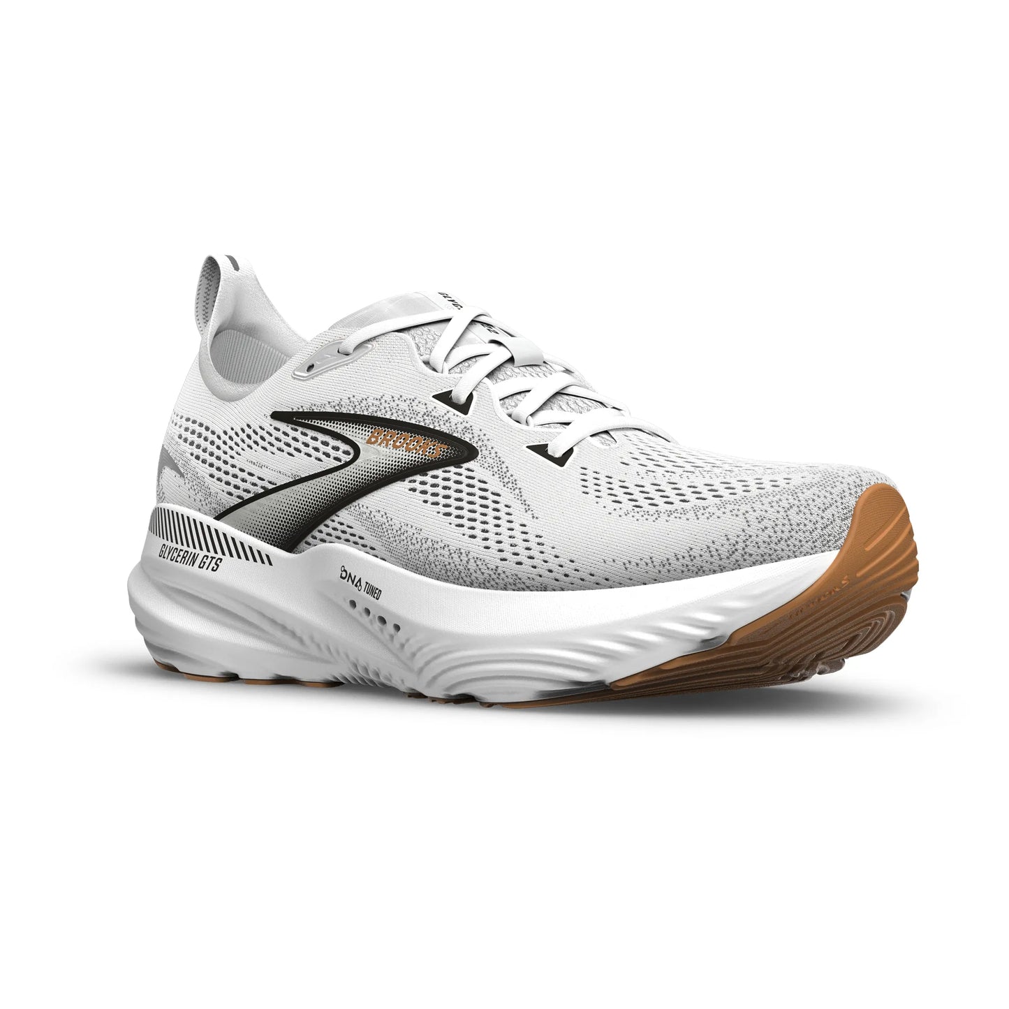 Brooks Womens Glycerin GTS 22 White/Grey/Black (20435-135)