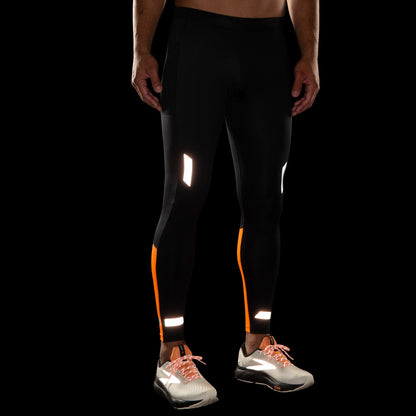 Brooks Run Visible Tight 2.0 - Black/Fluoro Flash - MEN (211522)