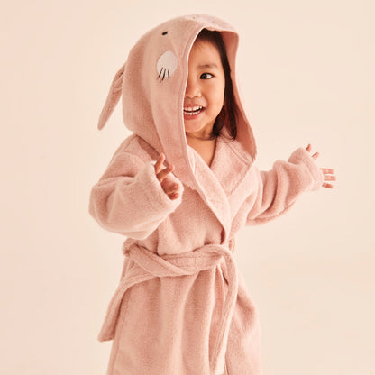 Bunny Hooded Bath Robe & Mitt Set