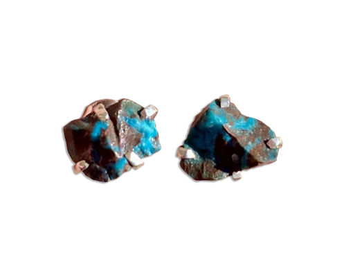 Chrysocolla Crystal Earrings