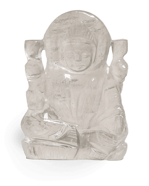 Clear Quartz Lakshmi Statue