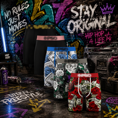 🩳Men's Novelty Graphic Long Leg Boxer Briefs