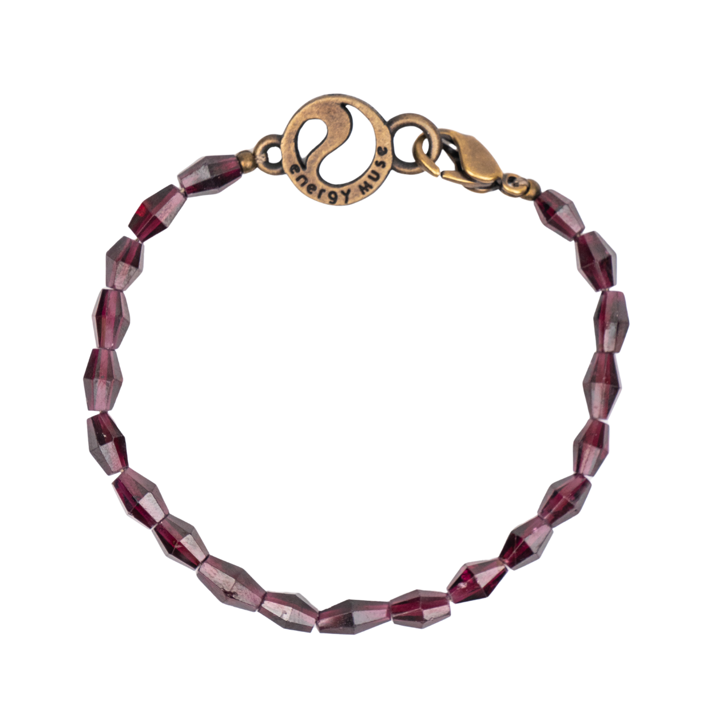 Diamond Red Garnet Bracelet
