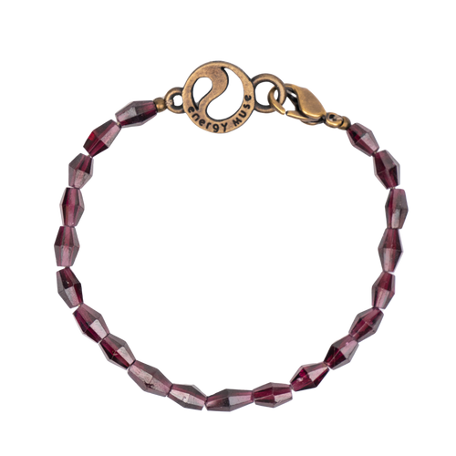 Diamond Red Garnet Bracelet