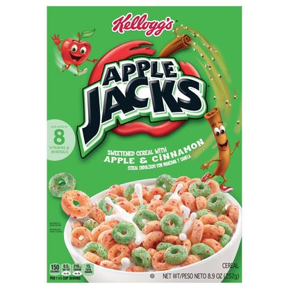 Apple Jacks Apple & Cinnamon Cereal 8.9 oz - 8.9 OZ 18 Pack