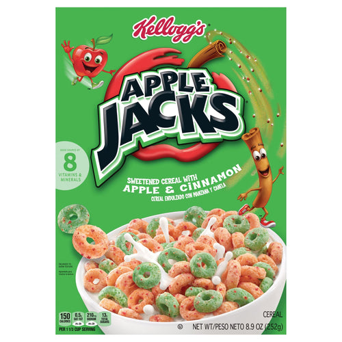 Apple Jacks Apple & Cinnamon Cereal 8.9 oz - 8.9 OZ 18 Pack