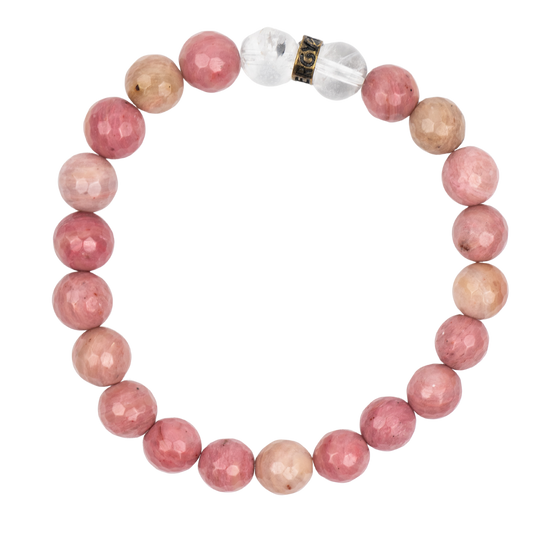 Faceted Rhodonite Bracelet