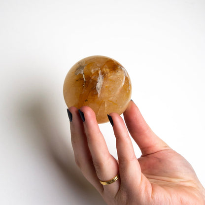 Golden Healer Quartz Sphere