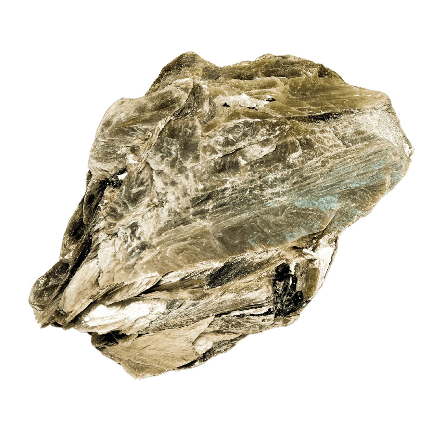 Golden Lepidolite with Black Tourmaline Crystal