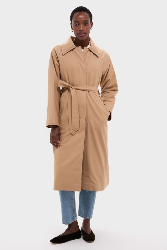Cammello Fluid Wool and Nylon Ultralight Belted Reversible Trench