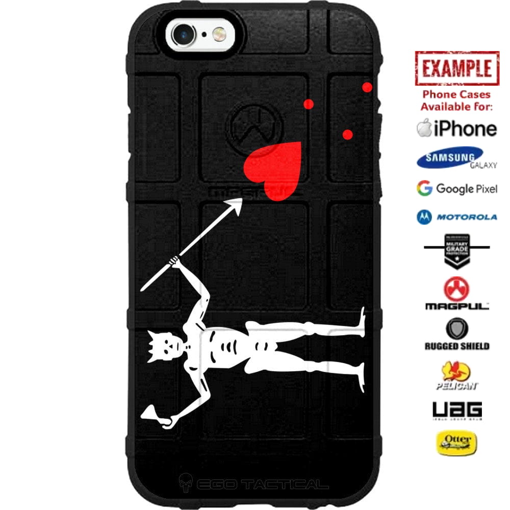 Blackbeard Flag, Jolly Roger, Edward Teach Custom Printed Case Design for Apple, Samsung, Google & Motorola Phone Models