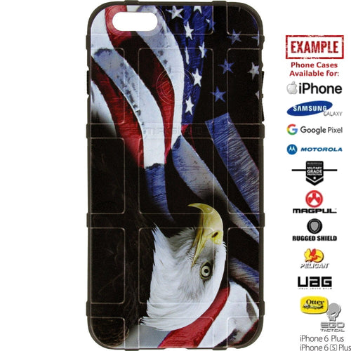 US American Flag Bald Eagle Custom Printed Case Design for Apple, Samsung, Google & Motorola Phone Models