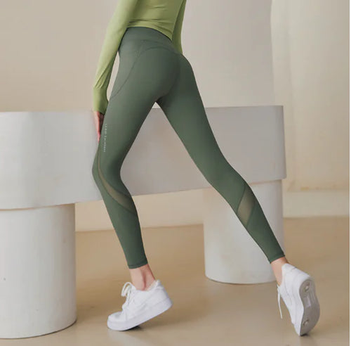 High Elastic Nude Running Fitness Leggings