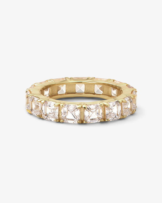 Lil Queen's Ring 4mm - Gold|White Diamondettes