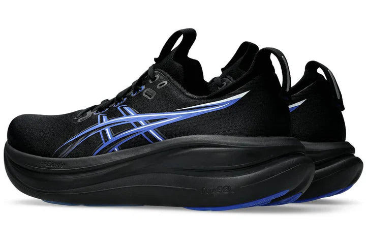 ASICS Men's GEL-NIMBUS 28 - BLACK/NEON BLUE