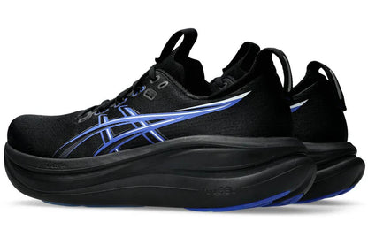 ASICS Men's GEL-NIMBUS 28 - BLACK/NEON BLUE