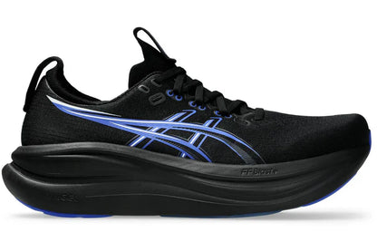 ASICS Men's GEL-NIMBUS 28 - BLACK/NEON BLUE