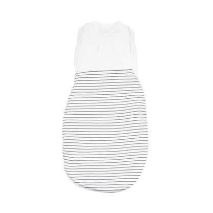 Grey Stripe Newborn Swaddle Bag