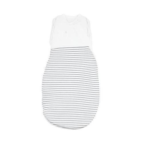 Grey Stripe Newborn Swaddle Bag