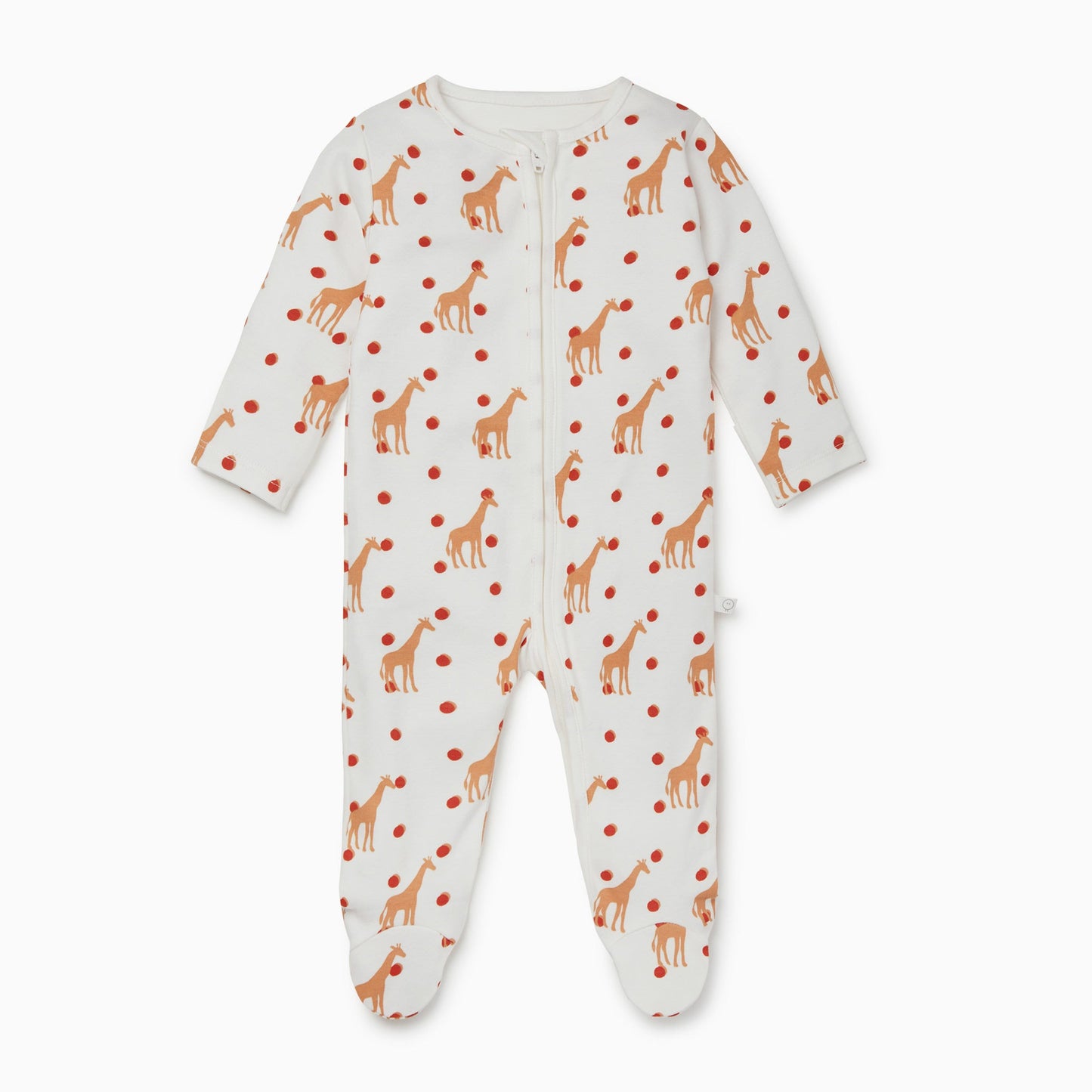 Giraffe Zip-Up Sleepsuit Twin Set