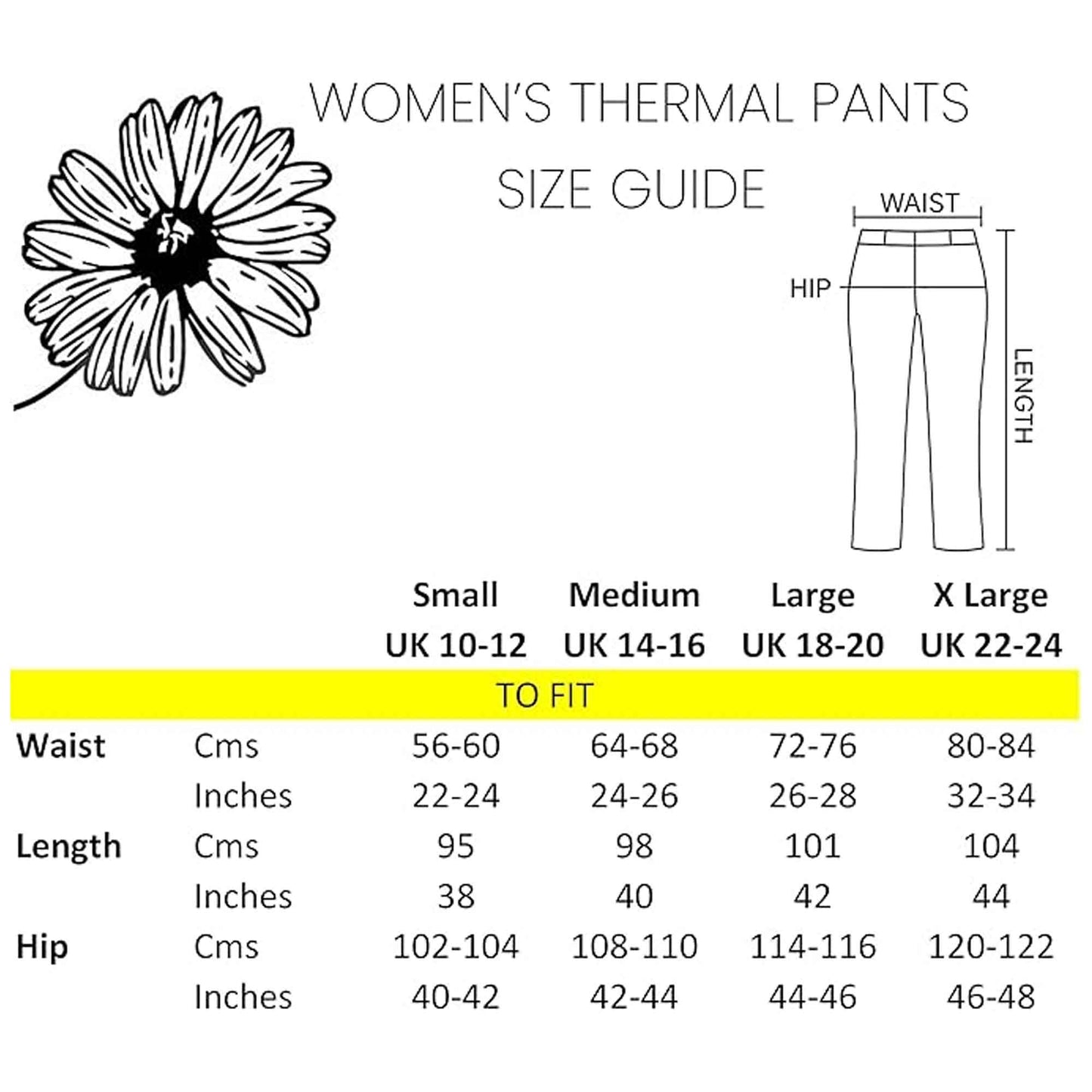 2 Pack Women's Thermal Pants