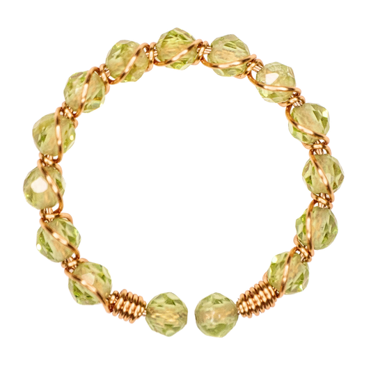 Peridot Crystal Ring