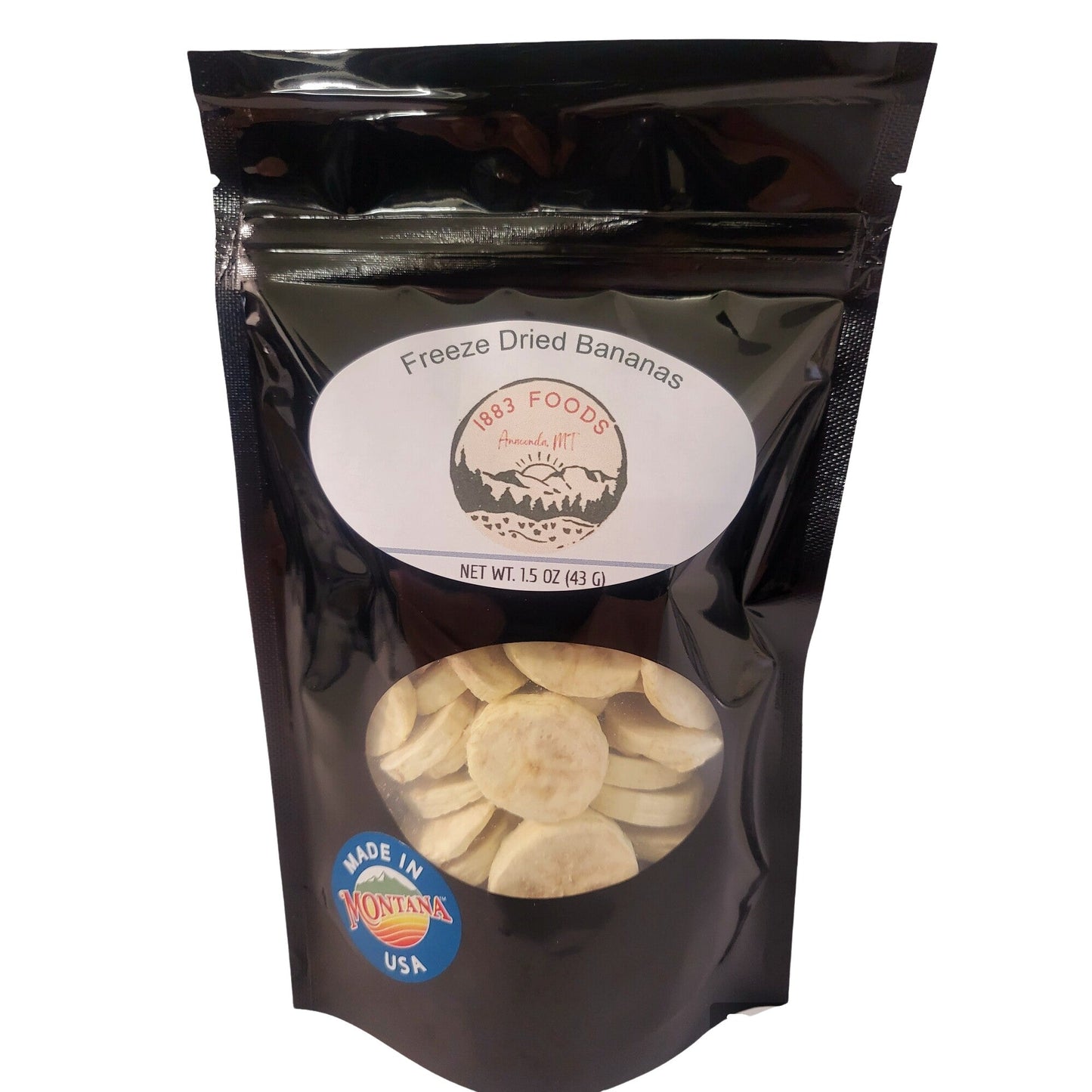 1883 Foods Freeze Dried Bananas - 1.5 OZ 18 Pack