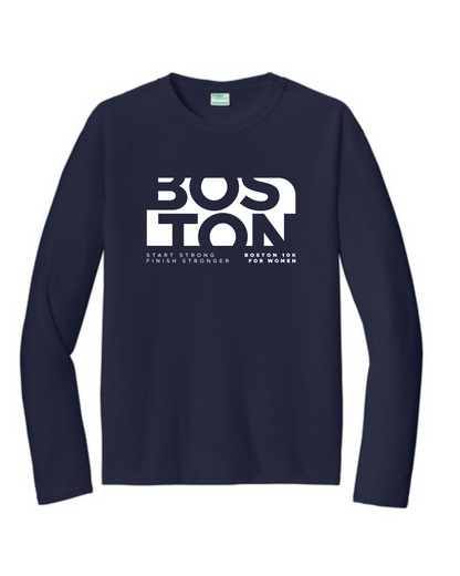 Boston 10K for Women- The RH Collection - "Run In" Adult Unisex Long Sleeve Tee